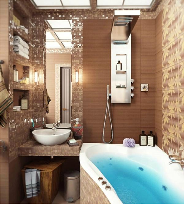 beige and brown bathroom tiles