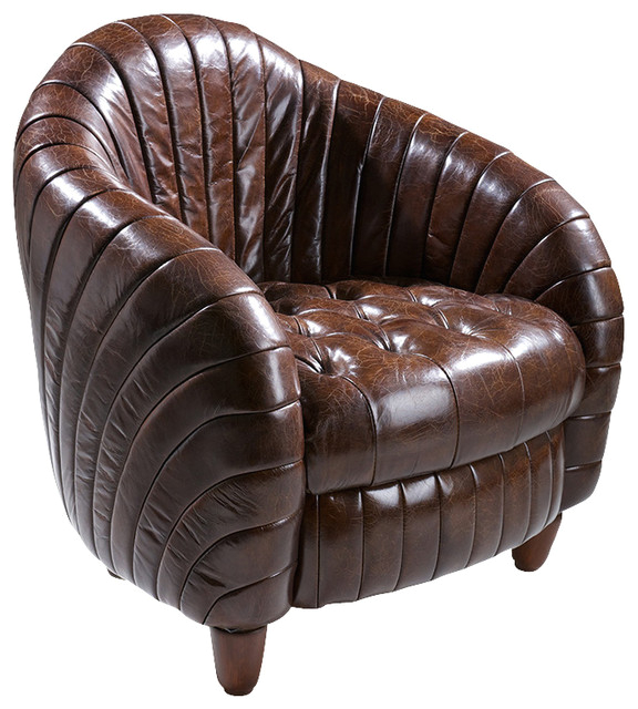 charlotte brown top grain leather club chair traditional armchairs