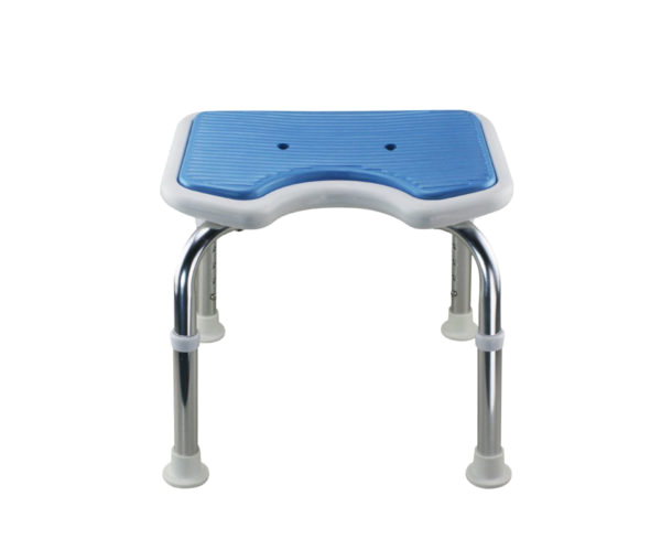 tool free eva slip soft mat legs adjustable bathroom safety shower chair chrome type