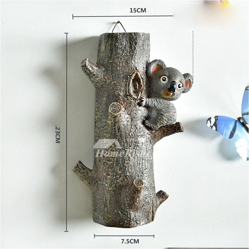 decorative wall hooks for hanging animal modern coat bathroom resin p hois 4789