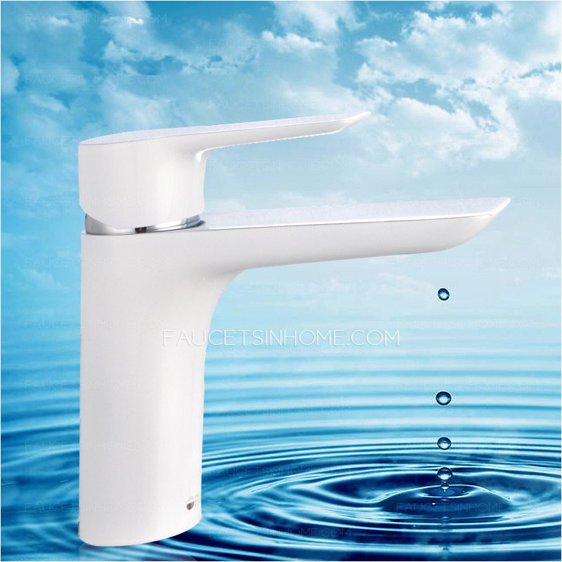 elegant white faucet types bathroom brass faucet p 2361