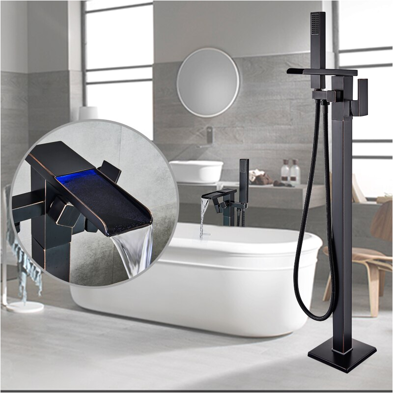 Types Of Bathtub Fixtures Newly Chrome Polished Led Bath Tub Faucet Floor Type