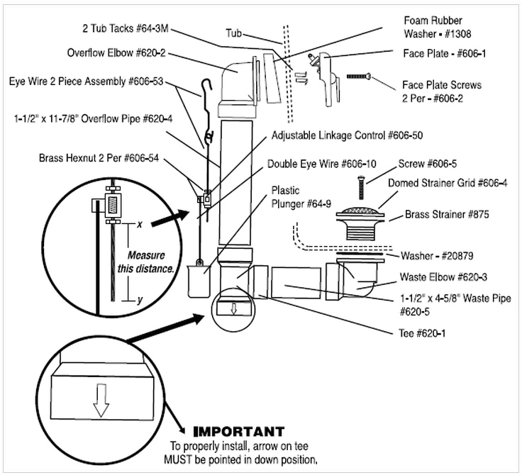 bathtub plumbing installation drain diagrams