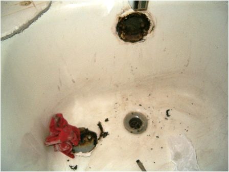 bath tub drain replacement 3