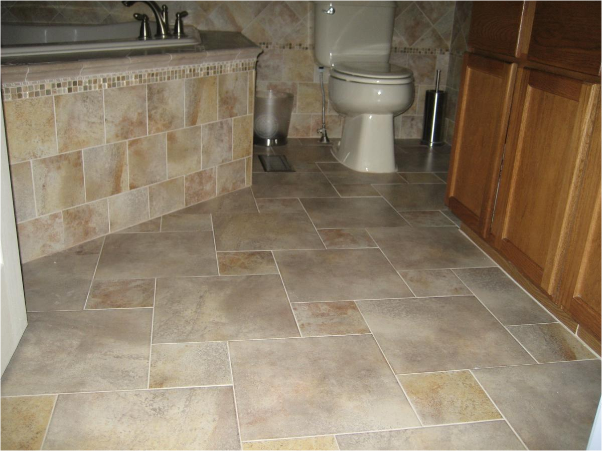 bathroom floor tile ideas with various types and sizes