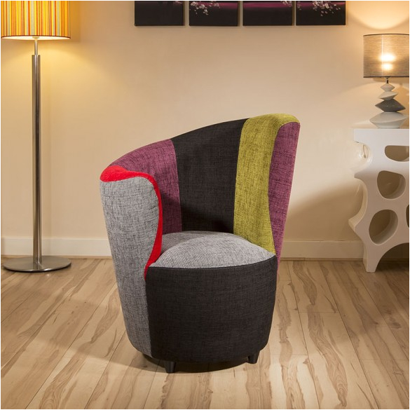 modern curved multi colour fabric armchair armchairs tub chair chairs