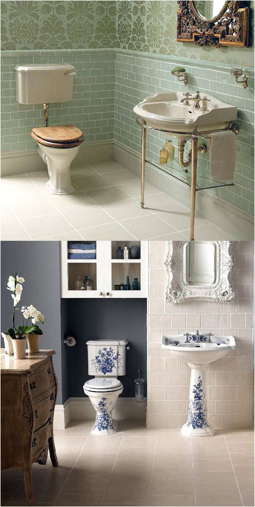 create vintage style bathroom