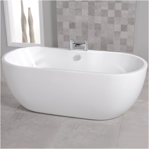 freestanding bath tub acrylic white 1400