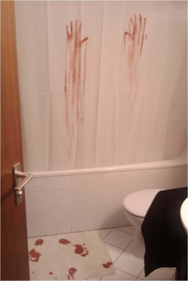 Blood Bath Shower Curtain