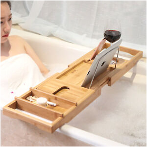 Uk Bathtub Rack Adjustable Fashion Convenient Wooden Bamboo Bathtub Bridge