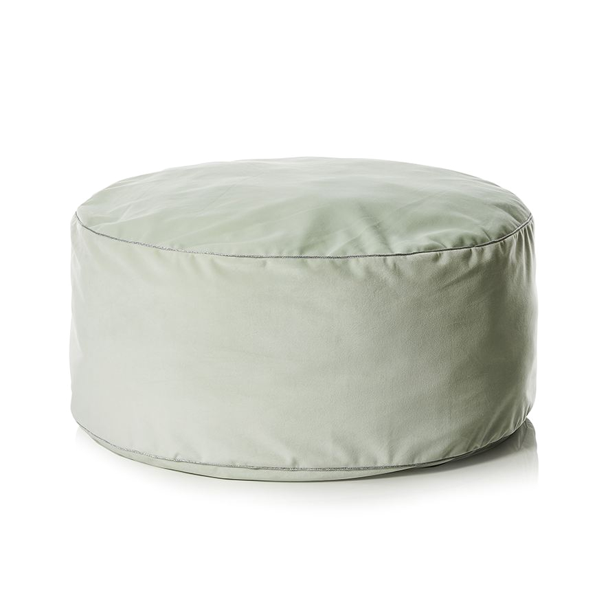 velvet floor cushion spearmint