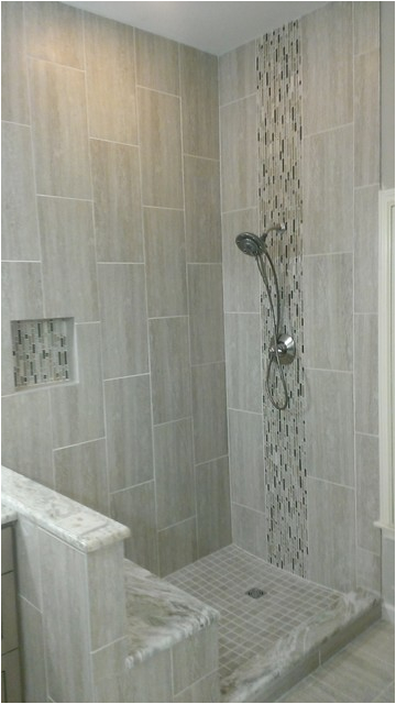 master bathroom plete remodel 12 x 24 vertical tile contemporary bathroom austin