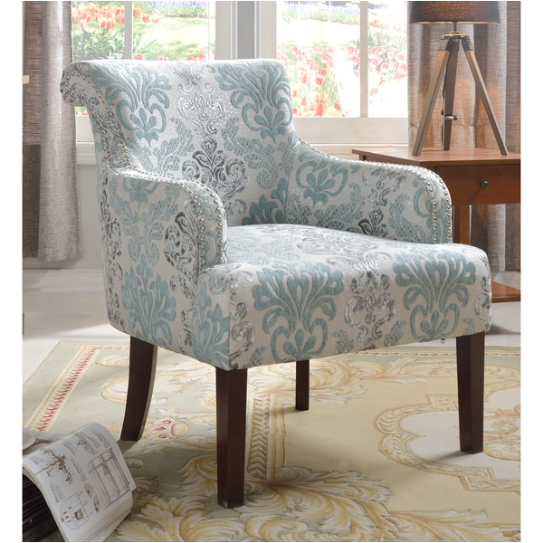 stunning light blue accent chair for you