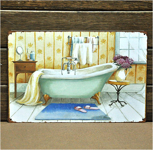 Vintage Bathtub Art Bathtub Paintings