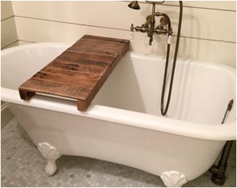 rustic bathtub caddy ipad wood bathtub