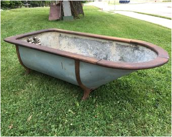 vintage garden tub