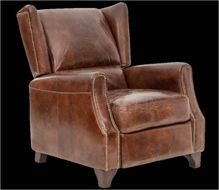 Vintage Leather Accent Chair Vintage Style Leather Recliner Accent Chair Jack Horner