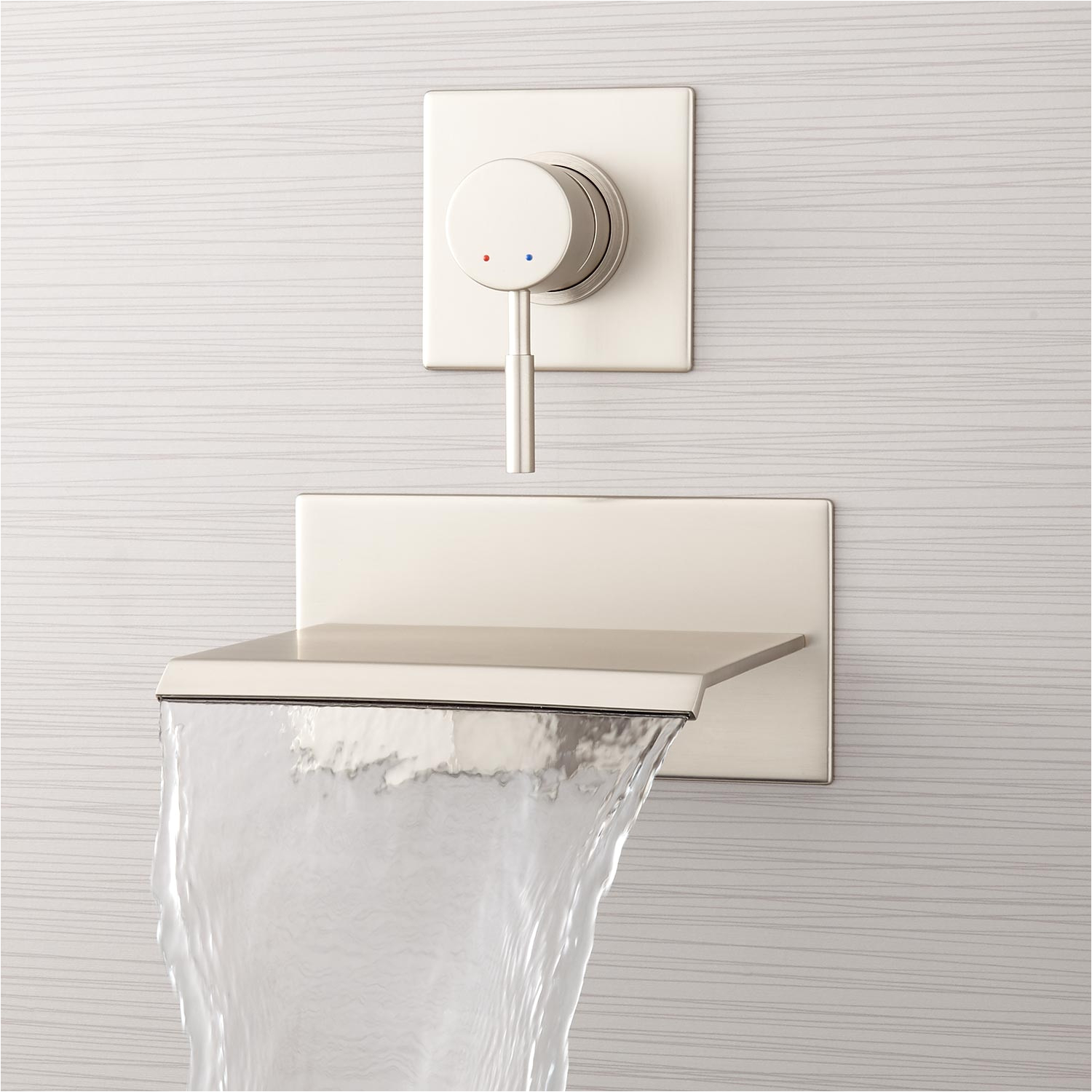 lavelle wall mount tub faucet with waterfall spout