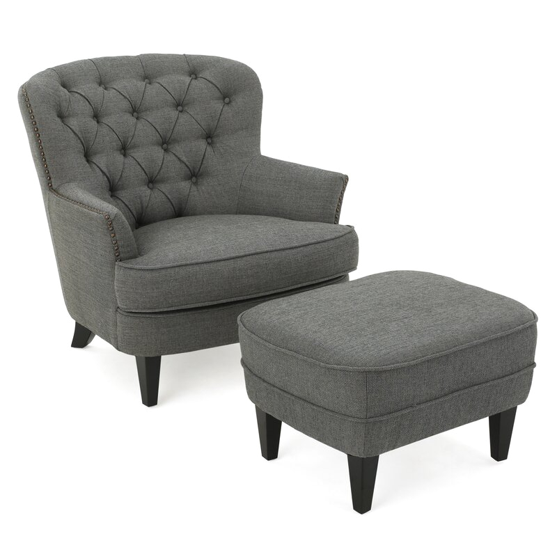 willa arlo interiors heywood armchair and ottoman wrlo1179