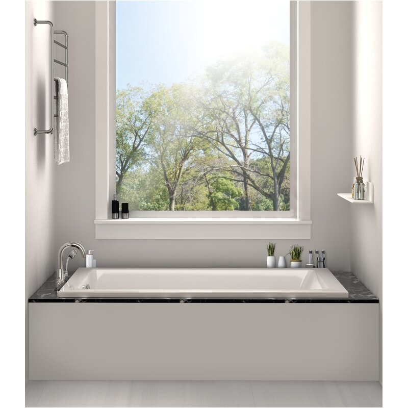 fine fixtures drop in or alcove 32 x 60 soaking bathtub finf1004