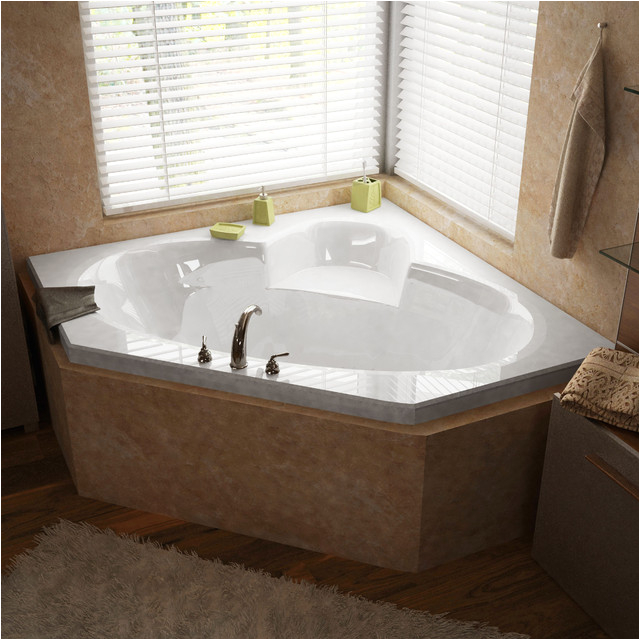 Venzi Ambra 60 x 60 Corner Soaking Bathtub modern bathtubs