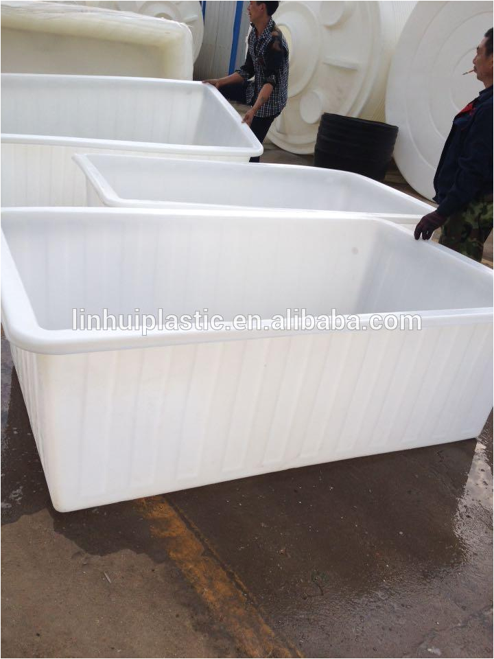 Durable plastic fish tubs for seafood