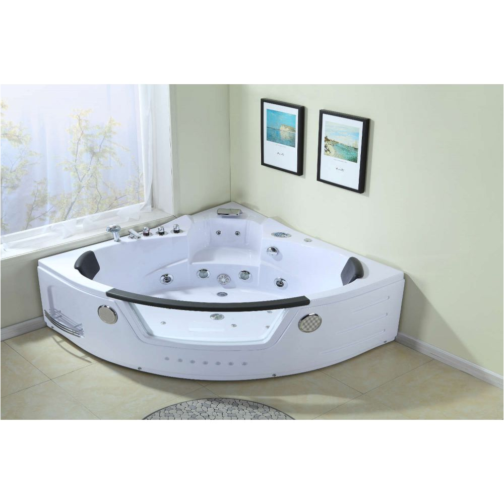 Whirlpool 152x152cm Honolulu Jacuzzi Corner Bath Bathtub Spa Pool Heater