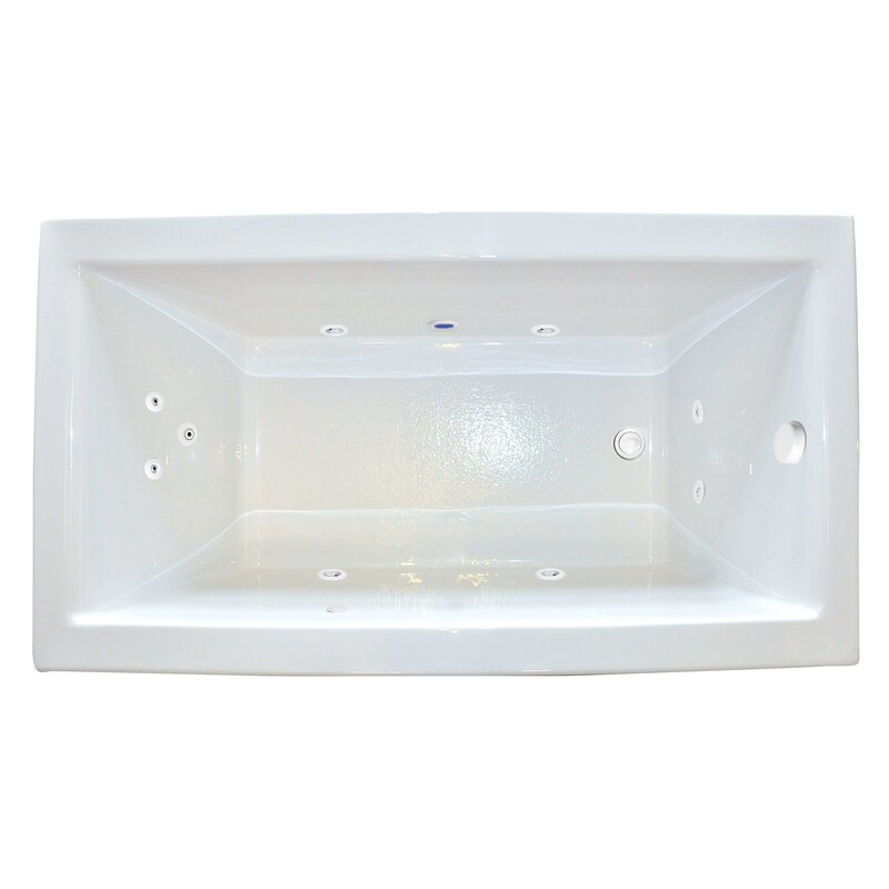 hydro massage products zen 60 x 30 undermount whirlpool bathtub hymp1120