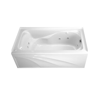 American Standard 2776 118WC 60" x 32" Three Wall Alcove EverClean Whirlpool Tub White