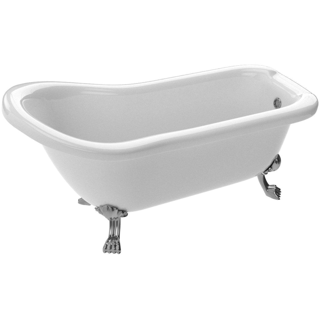 anzzi pegasus clawfoot non whirlpool bathtub with tugela faucet ftaz902a 0052c