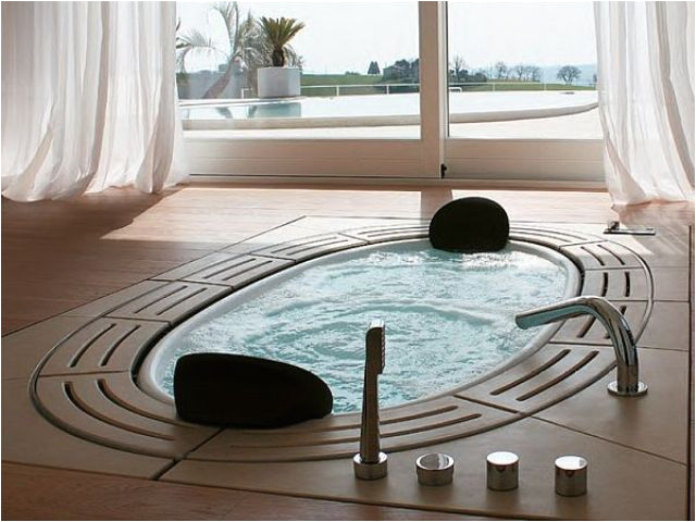34 dreamy sunken bathtub designs to relax in