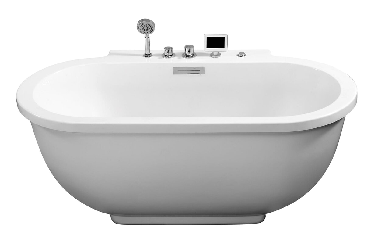 ariel bath 71 x 37 whirlpool bathtub zzb1035