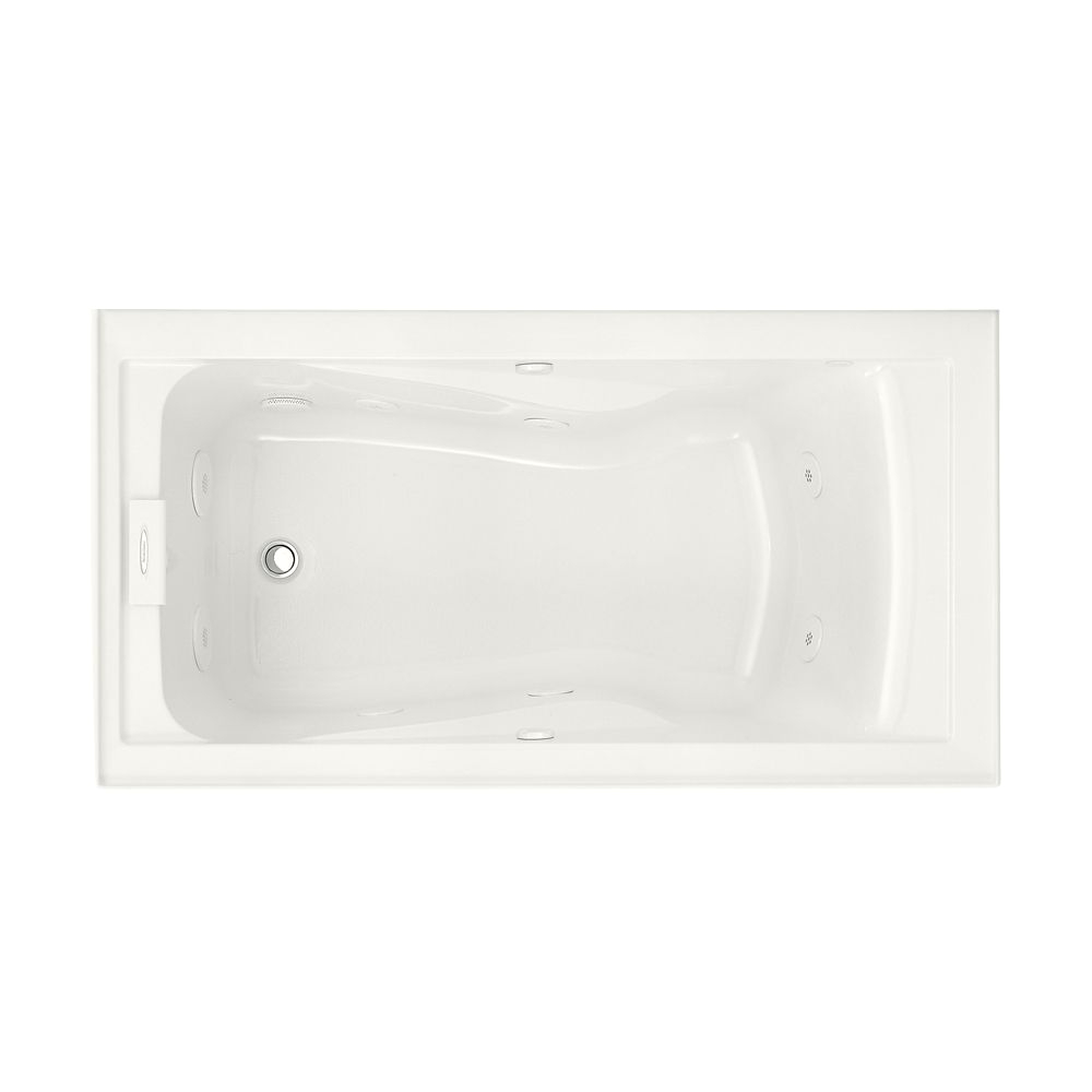 p everclean 5 feet whirlpool tub in white