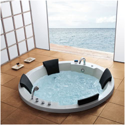 round four seater whirlpool bathtub