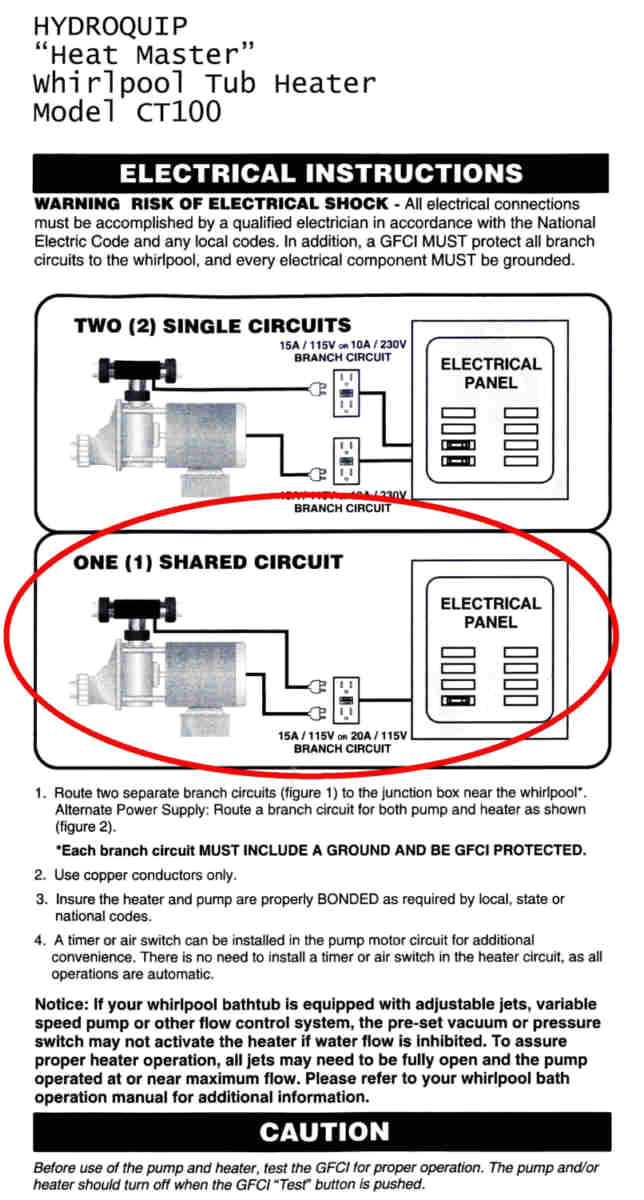 installing different switch whirlpool tub