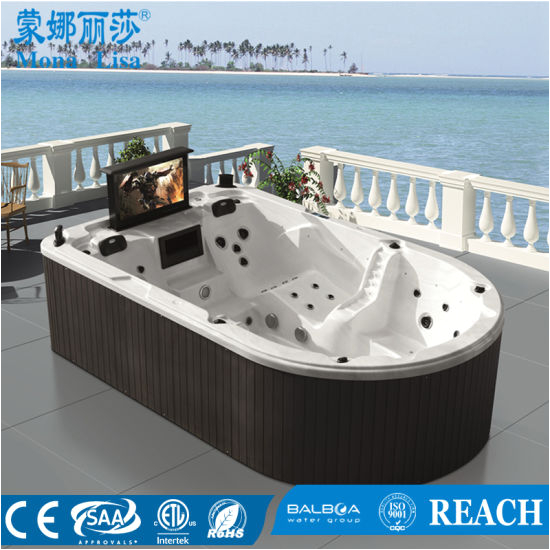 China Monalisa Outdoor Whirlpool Jacuzzi Hot Tub SPA with TV M 3361