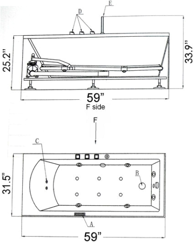 ssi am154jdtsz bathtub