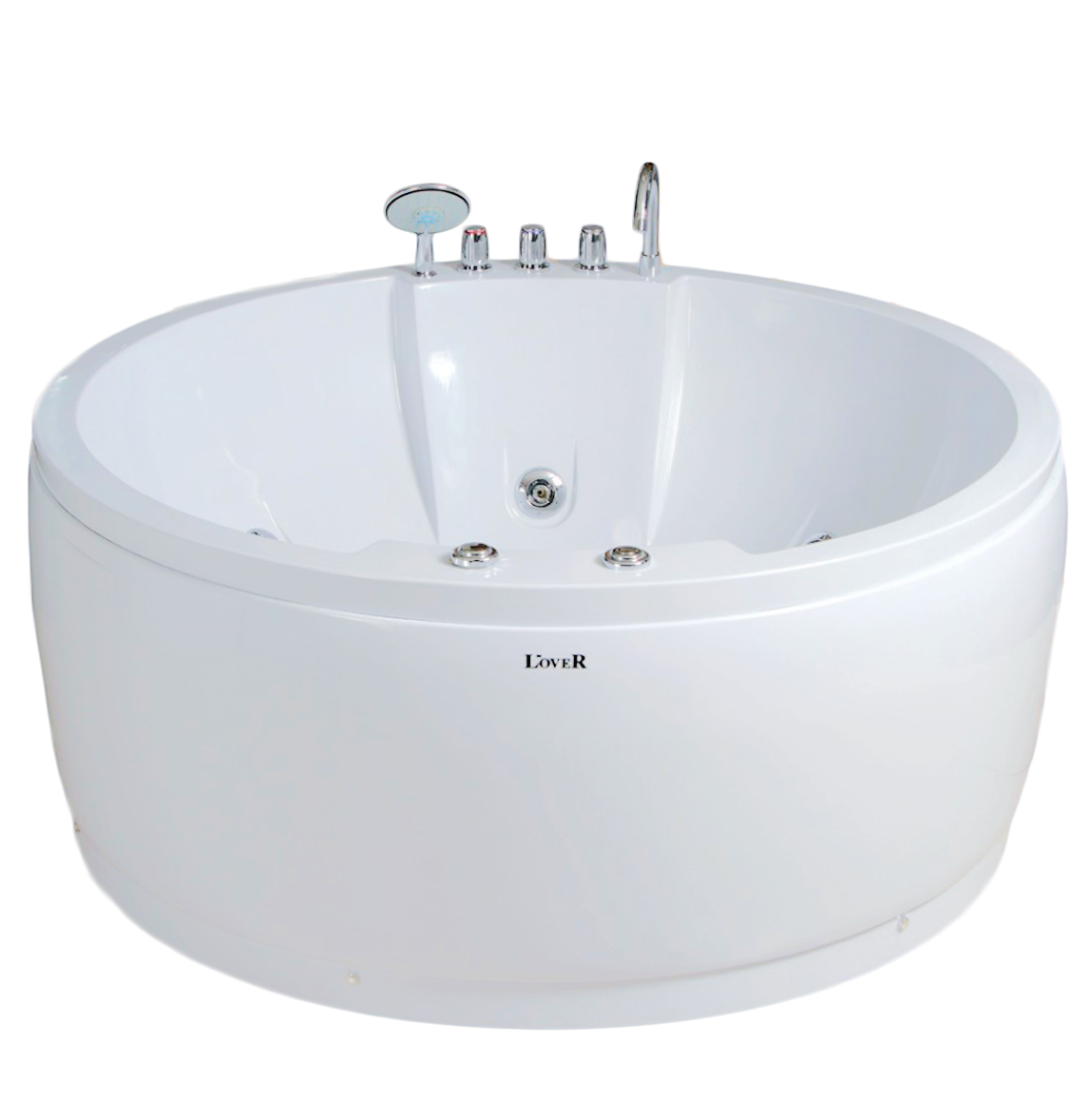 Round ABS Material Whirlpool Massage Bathtub