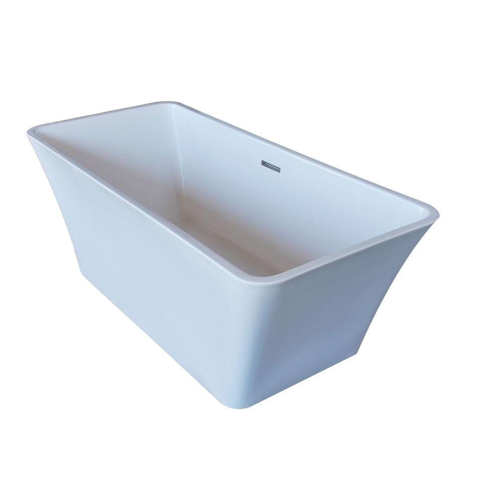 White Center Drain Bathtub Universal Tubs Purecut 5 6 Ft Acrylic Center Drain