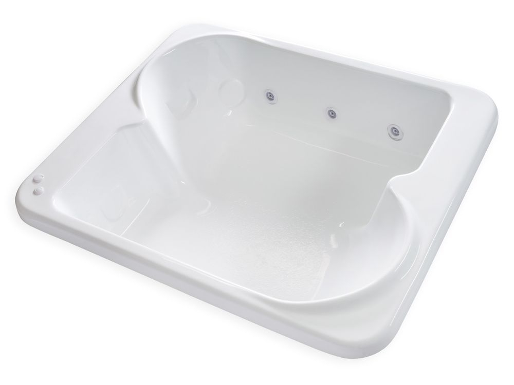 Will Bathtubs Large Carver Tubs Be7260 72" X 60" 2 Person Extra 6 White