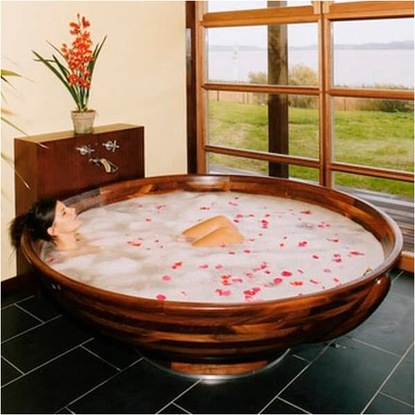 wood bathtubs for modern interior design and luxury bathrooms