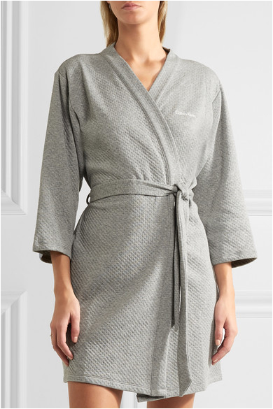 harmony quilted cotton blend robe