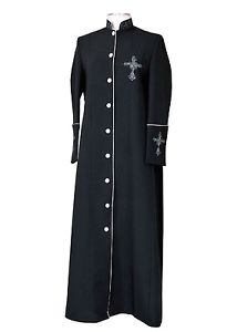 Women's Bathrobes On Sale New Women S Clergy Robe Black Silver Sizes 18 to 24