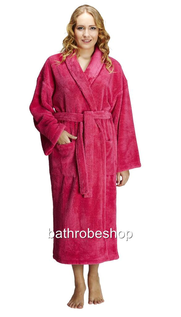 Women's Bathrobes Walmart Arus Women S Shawl Fleece Bathrobe Turkish soft Plush Robe