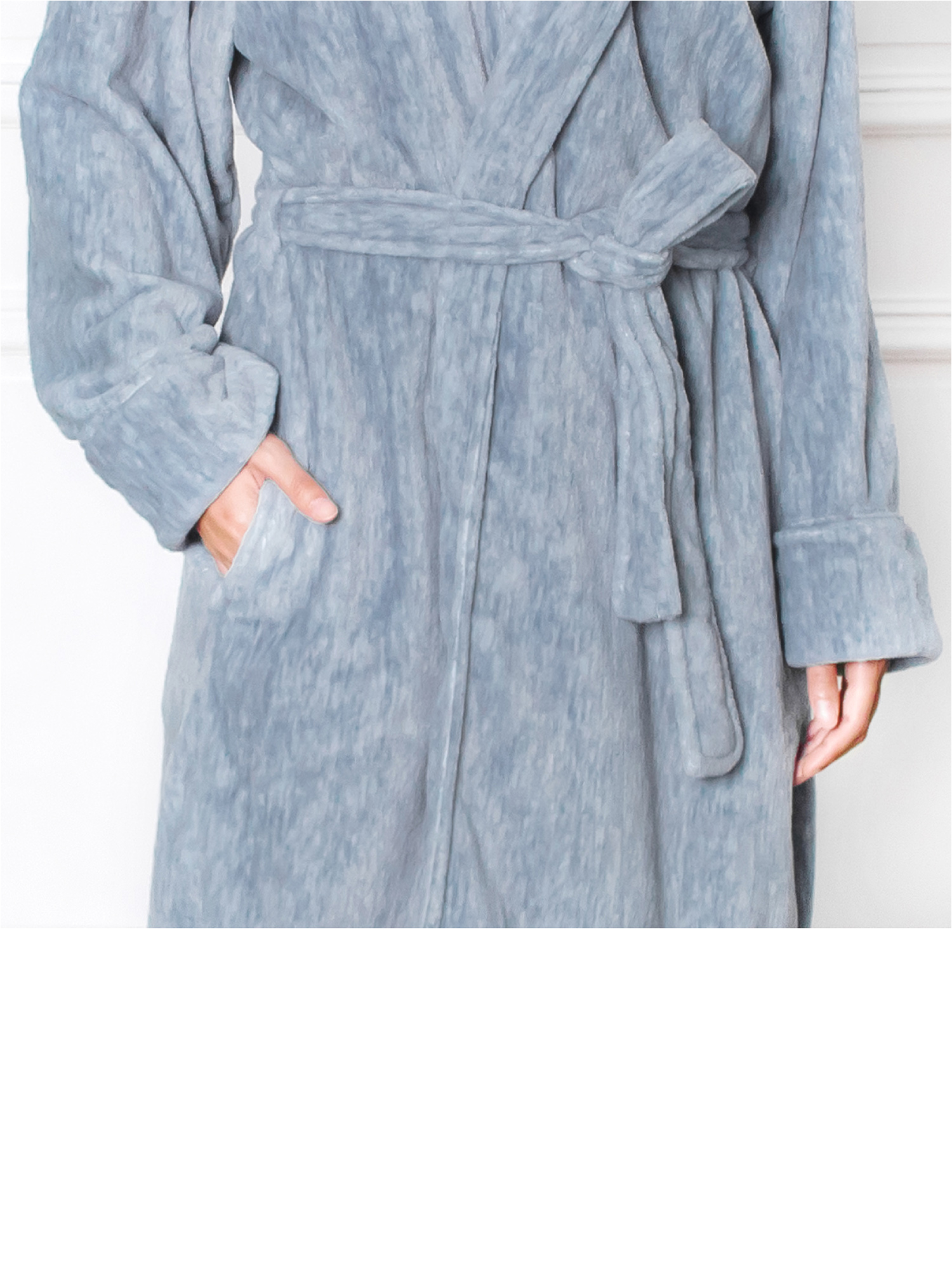 Women's Bathrobes Zipper Front Women S Fleece Robe with Hood Satin Trim Short Spa