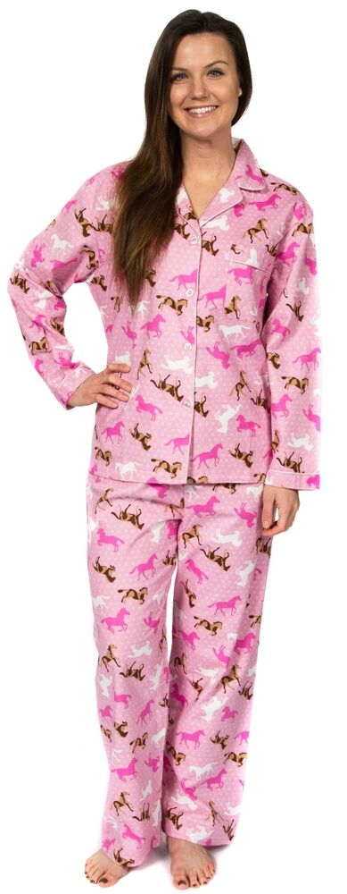 Women's Printed Bathrobes Leisureland Women S Sleepwear Flannel Pajamas Set top