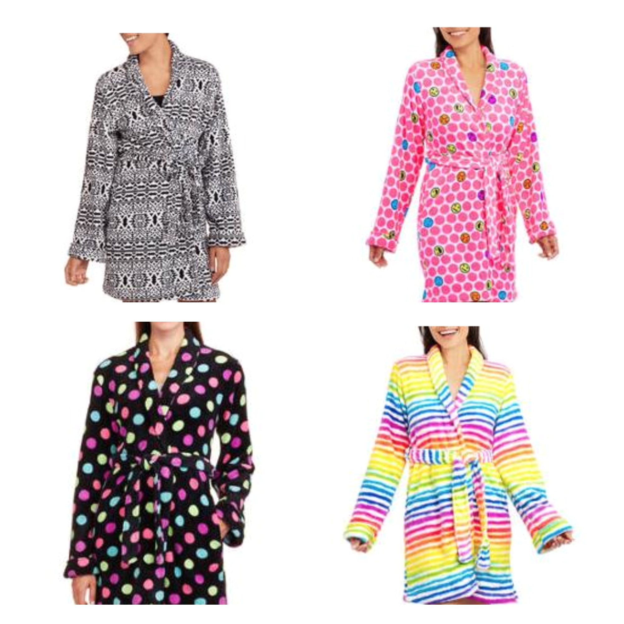 walmart womens fleece robes only 5 50 reg 18 88 or junior girls robe slipper t set only 5 00 reg 19 88