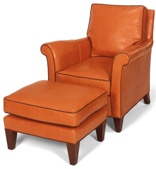 Accent Chair Wood Leather Removable Leg traditional armchairs and accent chairs