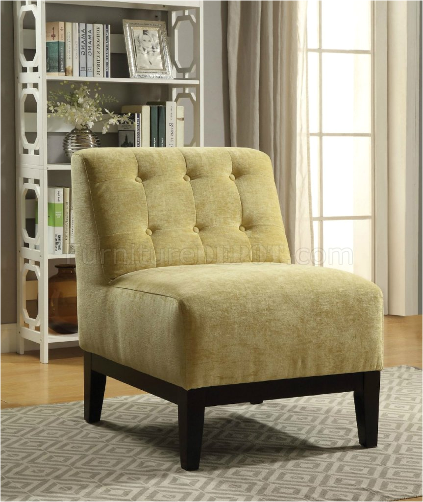 Yellow Velvet Accent Chair Cassia Accent Chair Set Of 2 In Yellow Velvet by Acme