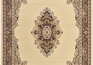 10 by 13 Rugs A2z Rug Traditional Ivory 10 X 13 Mashad Collection area Rug